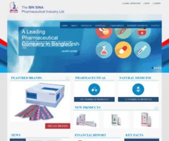 Ibnsinapharma.com(The IBN SINA Pharmaceutical Industry Ltd) Screenshot