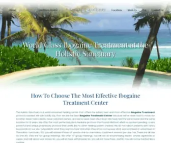 Ibogainesanctuary.com(The Holistic Sanctuary) Screenshot