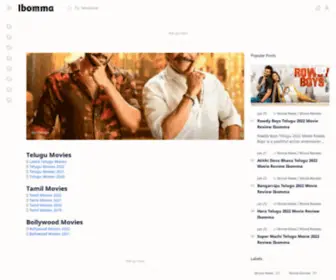 Ibomma.io(Ibomma.com HD Telugu Movies Download 2021) Screenshot