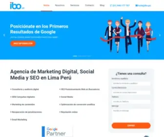 Ibo.pe(IBO Agencia de Marketing Digital en Lima) Screenshot