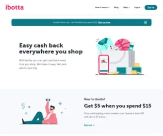 Ibotta.com(Earn Cash Back on Groceries & More) Screenshot