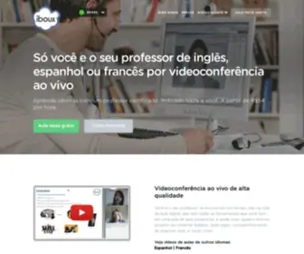Iboux.com.br(Aulas particulares de idiomas online) Screenshot