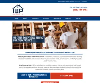 Ibpnashville.com(Insulation Contractors Nashville) Screenshot