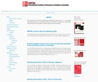 Ibpsa.org(International Building Performance Simulation Association) Screenshot