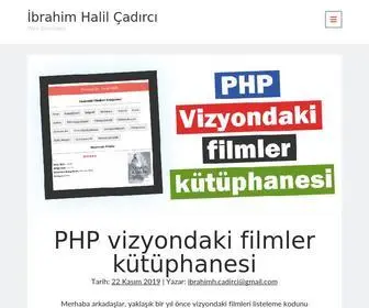 Ibrahimcadirci.net(İbrahim Halil Çadırcı) Screenshot