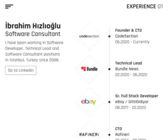 Ibrahimhizlioglu.com(İbrahim Hızlıoğlu) Screenshot