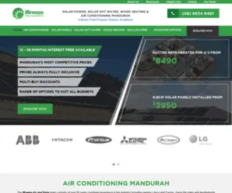 Ibreeze.com.au(Air Conditioning Mandurah) Screenshot