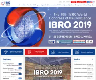 Ibro2019.org(IBRO 2019) Screenshot