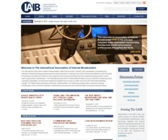 Ibroadcastnetwork.org(The International Association of Internet Broadcasters (IAIB)) Screenshot