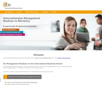 IBS-Lippstadt.de(Studieren Sie Internationales Management an der IBS Nürnberg) Screenshot