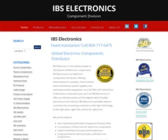 Ibselectronics.biz(Electronic Components &amp; Parts Distributor) Screenshot