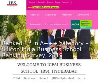 Ibshyderabad.org(IBS Hyderabad) Screenshot