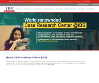 Ibsindia.org(ICFAI Business School) Screenshot