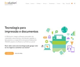 Ibsolution.com.br(Softwares para gestão de impressão) Screenshot