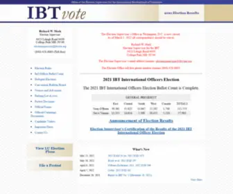 Ibtvote.org(Home ) Screenshot