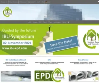 Ibu-EPD.com(Institut Bauen und Umwelt e.V) Screenshot