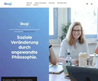 Ibugi.de(Institut für Bildung und gesellschaftliche Innovation) Screenshot