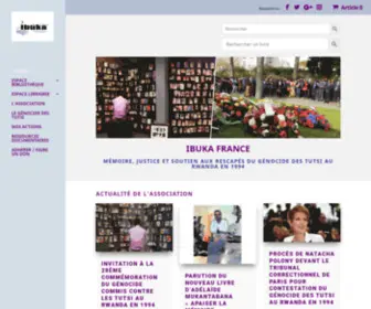 Ibuka-France.org(Ibuka France) Screenshot