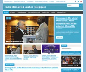 Ibuka.be(Ibuka Mémoire & Justice (Belgique)) Screenshot