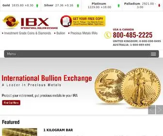 Ibullionexchange.com(International Bullion Exchange) Screenshot