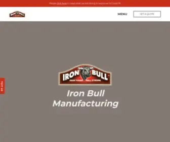 Ibullmfg.com(Iron Bull Mfg) Screenshot