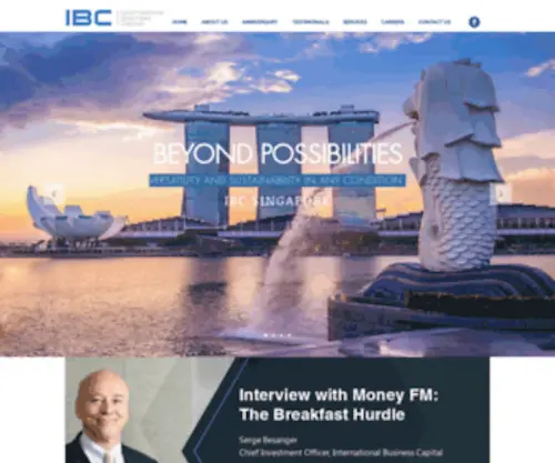 Ibusinesscap.com.sg(International Business Capital Singapore (IBC)) Screenshot