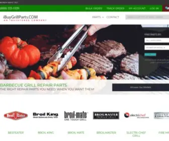 Ibuygrillparts.com(Barbecue Grill Repair Parts) Screenshot