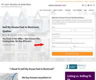 Ibuyhousesmontreal.com(Sell My House Fast in Montreal) Screenshot