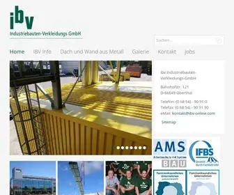 IBV-Online.com(Ibv Industriebauten) Screenshot