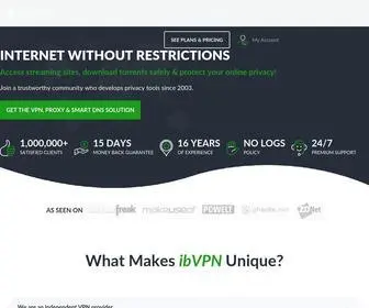 IBVPN.com(StrongVPN Welcomes ibVPN) Screenshot