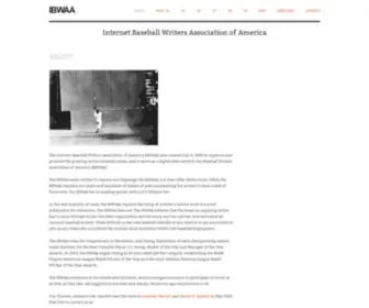 Ibwaa.com(Internet Baseball Writers Association of America) Screenshot