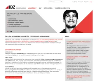 IBZ.ch(Die Schweizer Schule für Technik und Management) Screenshot