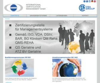IC-Management.com(International Certification Management GmbH) Screenshot