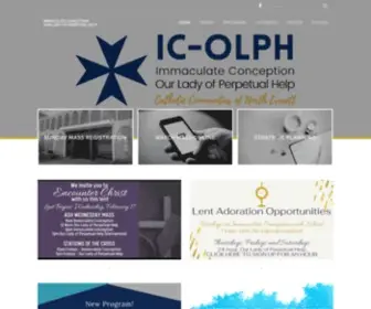 IC-Olph.org(Immaculate Conception & Our Lady of Perpetual Help Catholic Churches) Screenshot