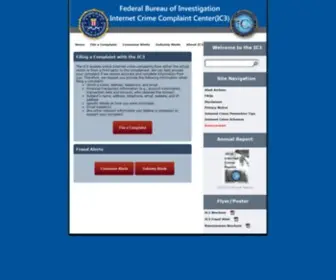IC3.gov(Internet Crime Complaint Center(IC3)) Screenshot