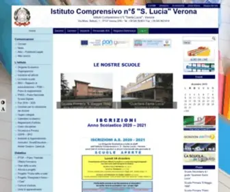 IC5Verona.edu.it(Sito web istituzionale istituto comprensivo n°5 "santa lucia") Screenshot