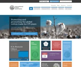 Ica-LTD.org(Protecting and promoting the global cotton trade) Screenshot