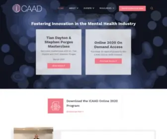 Icaad.com(International Conference Addiction Associated Disorders) Screenshot