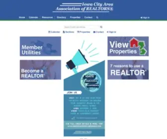 Icaar.org(The Iowa City Area Association of Realtors) Screenshot