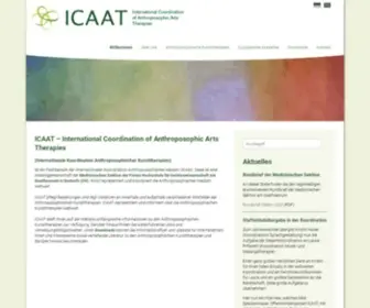 Icaat-Medsektion.net(International Coordination of Anthroposophic Arts Therapies) Screenshot