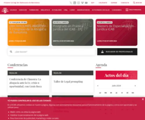 Icab.es(Il.lustre Col.legi de l'Advocacia de Barcelona) Screenshot