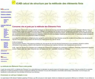 Icab.org(ICAB methode des Elements Finis pour calcul de structure) Screenshot
