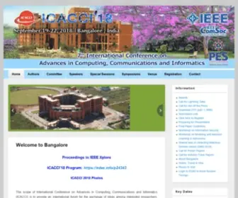 Icacci-Conference.org(Icacci Conference) Screenshot