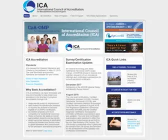 Icaccreditation.org(International Council of Accreditation) Screenshot