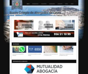 Icace.org(ILUSTRE COLEGIO DE ABOGADOS DE CEUTA) Screenshot