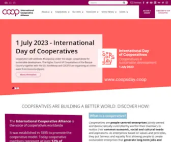 Ica.coop(International Cooperative Alliance) Screenshot