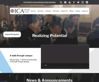 Icacristorey.org(ICA Cristo Rey Academy) Screenshot