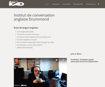 Icad.qc.ca(Un site utilisant WordPress) Screenshot