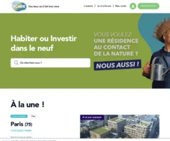 Icade-Immobilier.com(Découvrez des programmes immobiliers dans toute la France sur Icade Immobilier Neuf) Screenshot