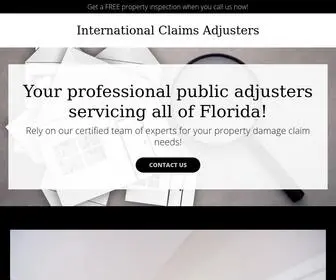 Icadjusters.com(ICA Public Adjusters) Screenshot